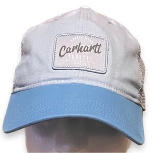 Carhartt Light Blue and Gray Mesh Cap -OS